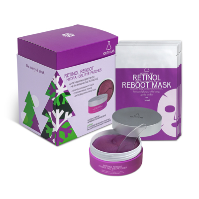 Retinol Reboot Xmas Set: Eye Patches 60pcs  & as a GIFT 4 Sheet Masks
